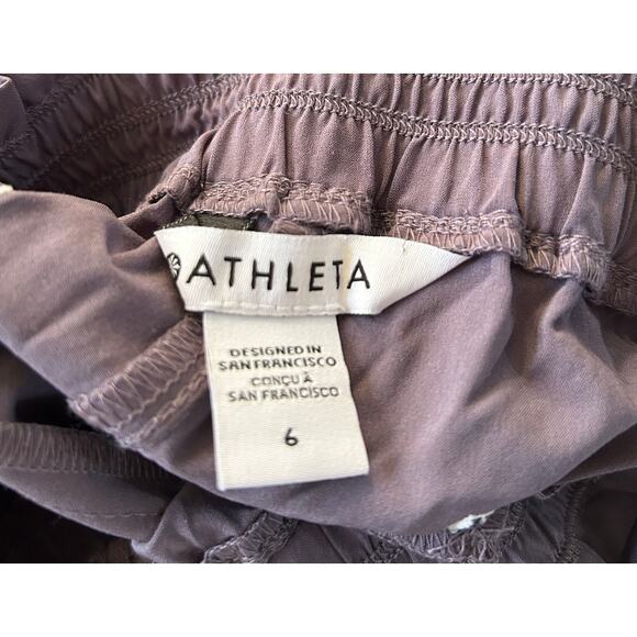 Athleta Aliso Jogger Women's Size 6 Gray Pants Comfy Lightweight Activewear - Picture 7 of 9